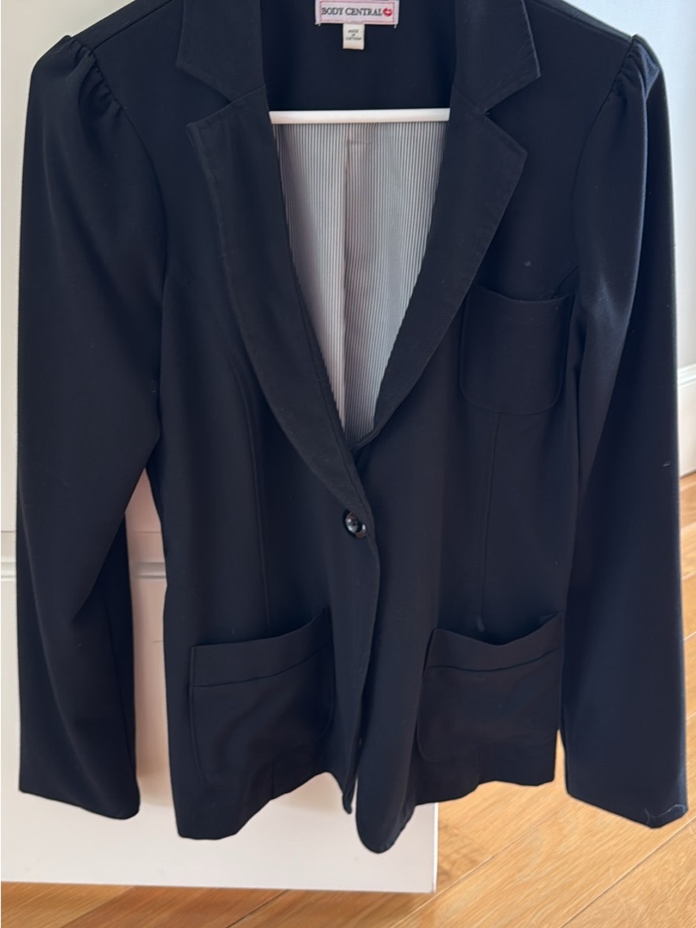 Body Central Black Single-Button Women's Blazer